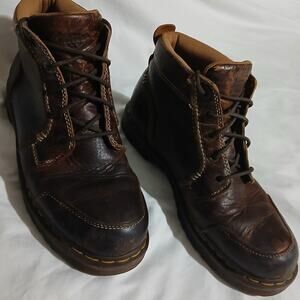 Dr. Marten Men's 10 Brown Crazy Horse Leather 5 Eyelet Lace-Up Chukka Boots